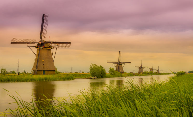 Windmills. Kinderdijk, Netherlands. By Todd Belcher.